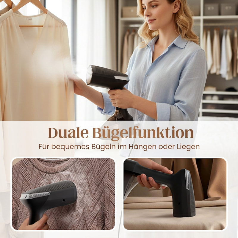 📢📢50% RABATT !!⏰Leistungsstarker Handdampfglätter für Kleidung
