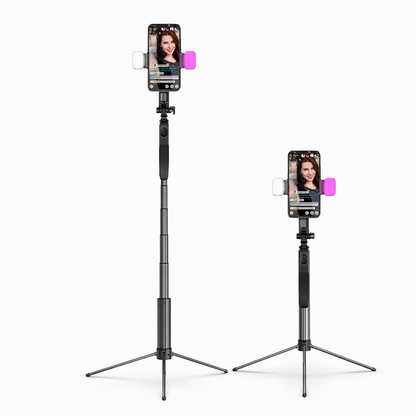🤳 50 % Rabatt ! Selfie-Stick Stativ mit Gimbal – Kein Wackeln, kinoreife Videos! 🎬 Bis 1,6 m ausziehbar, Anti-Shake-Griff, Bluetooth-Fernauslöser