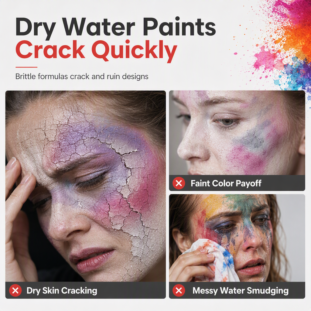 ⏳Zeitlich begrenztes Angebot⏳  🎨 Palette mit 15 Farben ölbasierter Gesichts- und Körperfarbe