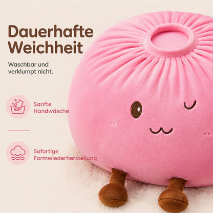 🥟 50 % RABATT 🧸 Süßes Bao-Brötchen Plüschkissen, weich und kuschelig, süße Dekoration fürs Zimmer 🥰