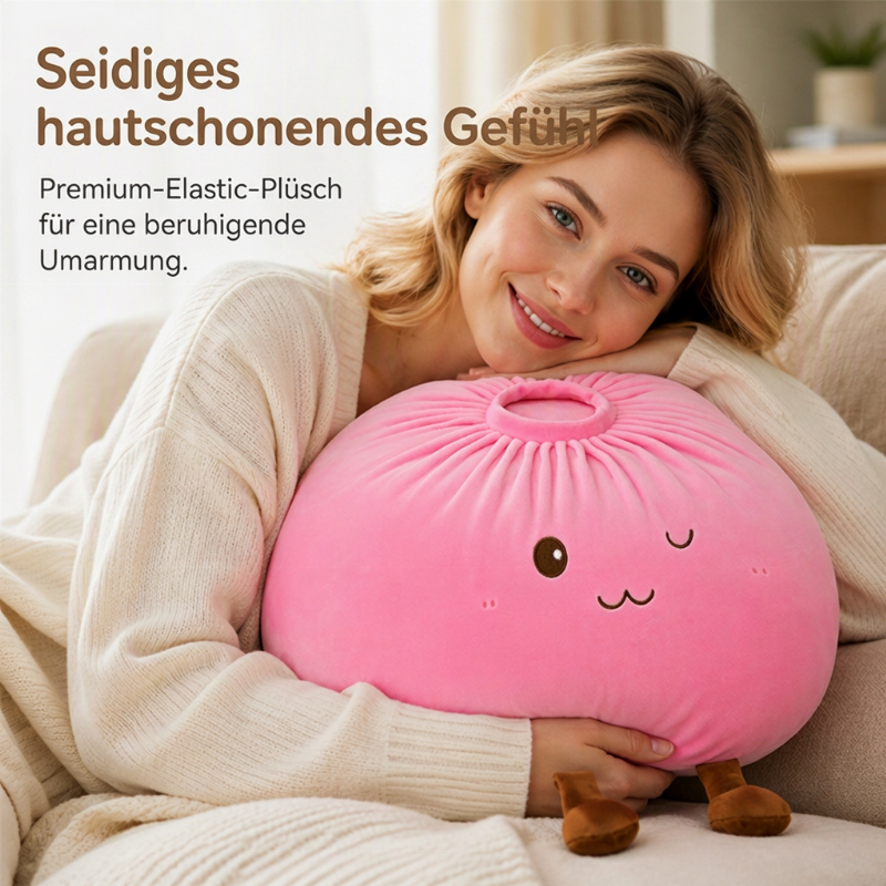 🥟 50 % RABATT 🧸 Süßes Bao-Brötchen Plüschkissen, weich und kuschelig, süße Dekoration fürs Zimmer 🥰