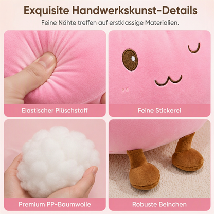 🥟 50 % RABATT 🧸 Süßes Bao-Brötchen Plüschkissen, weich und kuschelig, süße Dekoration fürs Zimmer 🥰
