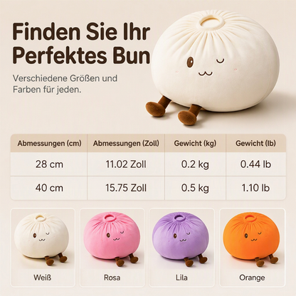 🥟 50 % RABATT 🧸 Süßes Bao-Brötchen Plüschkissen, weich und kuschelig, süße Dekoration fürs Zimmer 🥰