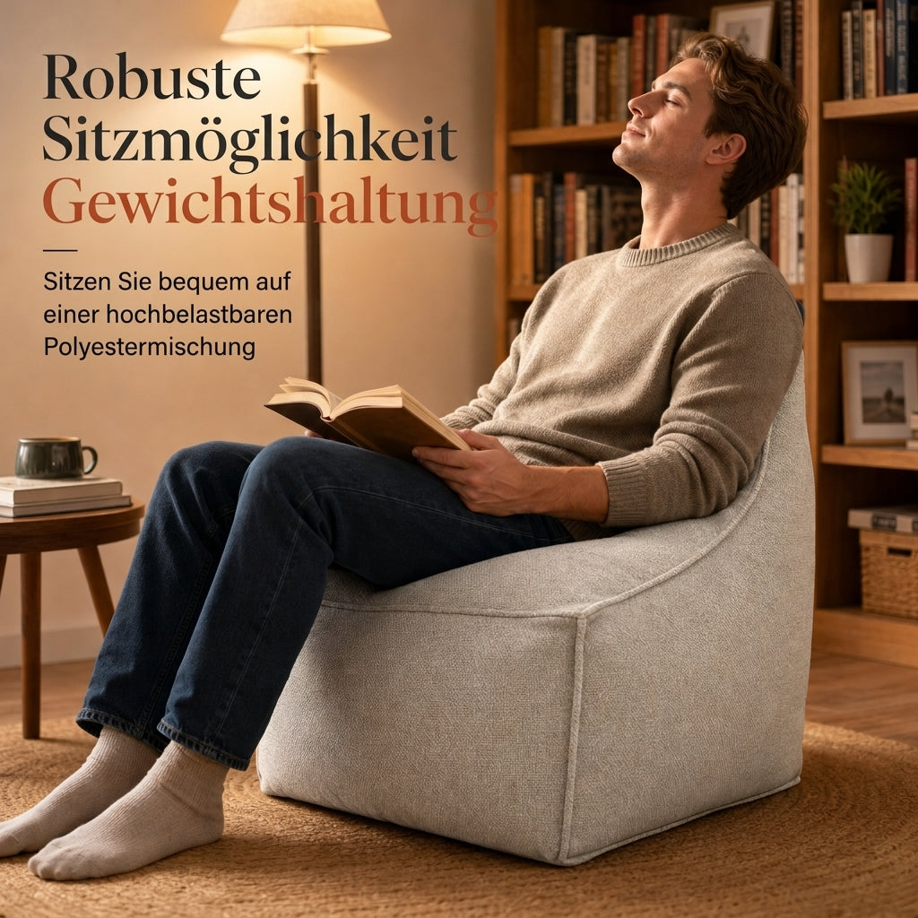 🛋️ 50 % Rabatt ! Befüllbarer Hockerbezug mit Stauraum – Kein Kleiderchaos, voller Komfort! 🧺 Mit Kleidung befüllbar, bis 100 kg belastbar, waschbar