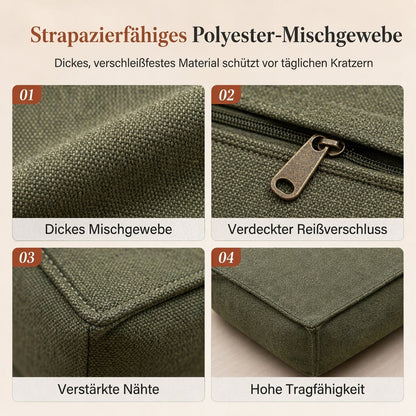 🛋️ 50 % Rabatt ! Befüllbarer Hockerbezug mit Stauraum – Kein Kleiderchaos, voller Komfort! 🧺 Mit Kleidung befüllbar, bis 100 kg belastbar, waschbar