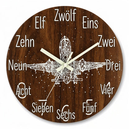 🔥 Zeitlich begrenztes Angebot 🕰️ 12 Zoll geräuschlose hölzerne Wanduhr – mit leuchtender Anzeige und MDF-Holzoptik ✨