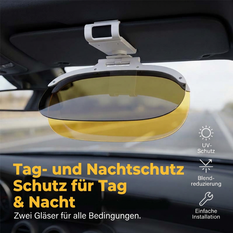 🚗 50 % Rabatt ! Auto-Sonnenblendenverlängerung – Tag & Nacht blendfrei fahren! 🛡️ Tag- & Nachtsicht, 360° drehbar, einfache Clip-Montage