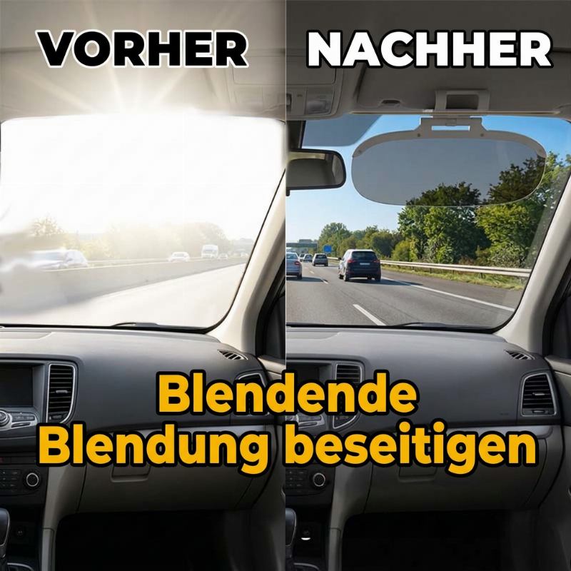 🚗 50 % Rabatt ! Auto-Sonnenblendenverlängerung – Tag & Nacht blendfrei fahren! 🛡️ Tag- & Nachtsicht, 360° drehbar, einfache Clip-Montage
