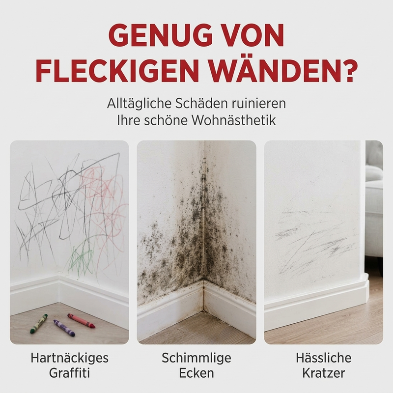 🧱✨ Wasserdichte Wandreparaturspachtelmasse mit integriertem Roller – 300 g DIY-Reparaturcreme für Risse, Flecken und abgeplatzte Stellen 🖌️🏠