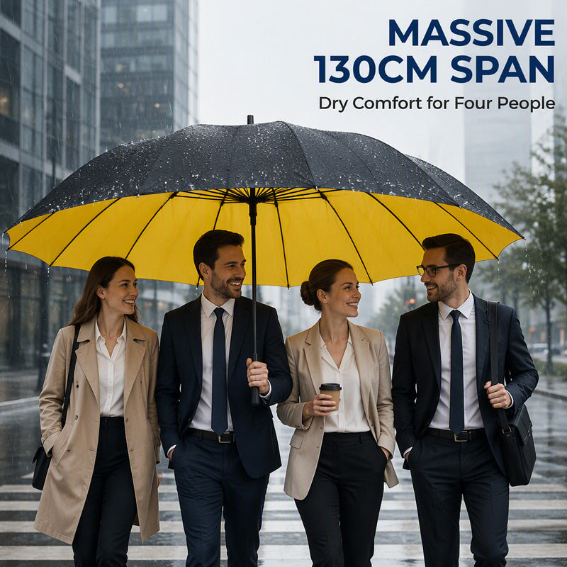 🌧️ 50 % Rabatt ! Faltregenschirm Extra Groß Windfest – Trotzt jedem Sturm, maximaler Schutz! 🛡️ 130 cm XXL-Dach, 12 verstärkte Rippen, schnelltrocknend ⚡