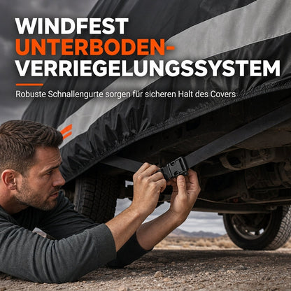 🚗50 % Rabatt ! Pickup Abdeckung Wasserdicht – Rundumschutz bei jedem Wetter, lackschonend! 🛡️ Winddicht mit Gurten, UV- & regenfest, reißfestes 190T-Gewebe 💨
