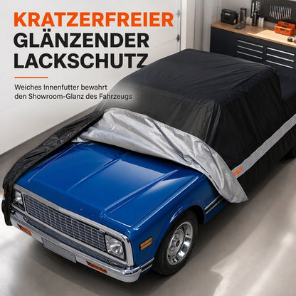 🚗50 % Rabatt ! Pickup Abdeckung Wasserdicht – Rundumschutz bei jedem Wetter, lackschonend! 🛡️ Winddicht mit Gurten, UV- & regenfest, reißfestes 190T-Gewebe 💨