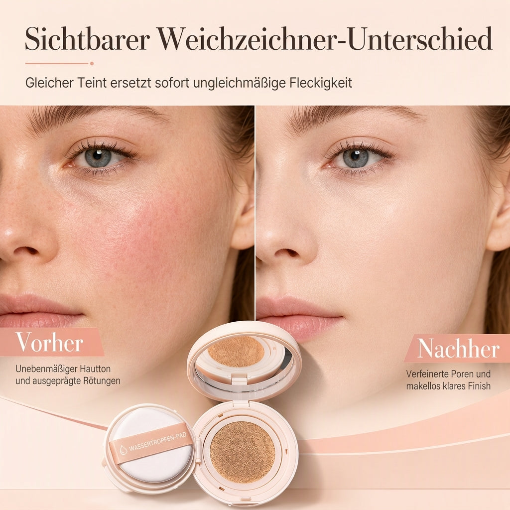🌸 50 % Rabatt ! Leichte Getönte Cushion – Kein Maskeneffekt, pure Frische! ✨ Natürlich deckend, schweißfest, samtiger Soft-Focus 💫