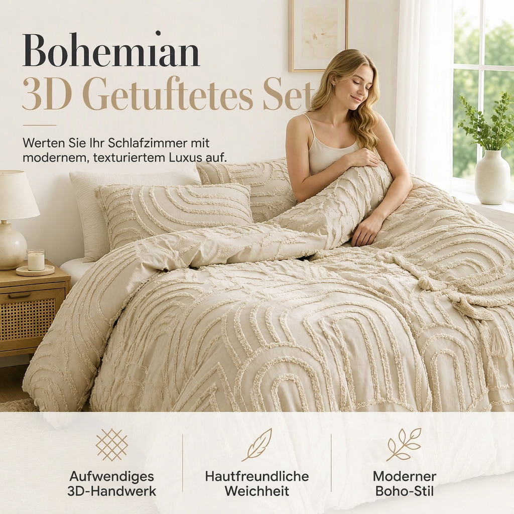 🌸 50 % Rabatt ! Gestepptes Blüten-Bettwäsche-Set – Wolkenweich schlafen, purer Komfort! ☁️ Samtig weich, atmungsaktiv & fusselfrei, verdeckter Reißverschluss