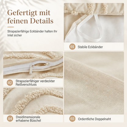 🌸 50 % Rabatt ! Gestepptes Blüten-Bettwäsche-Set – Wolkenweich schlafen, purer Komfort! ☁️ Samtig weich, atmungsaktiv & fusselfrei, verdeckter Reißverschluss