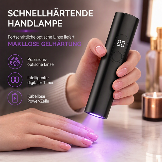 💥 50 % Rabatt ! Tragbare UV-Nagellampe – Schnelle Härtung, salonreife Nägel! 💅 Kabellos aufladbar, punktgenau fokussiert, kompaktes Stiftdesign