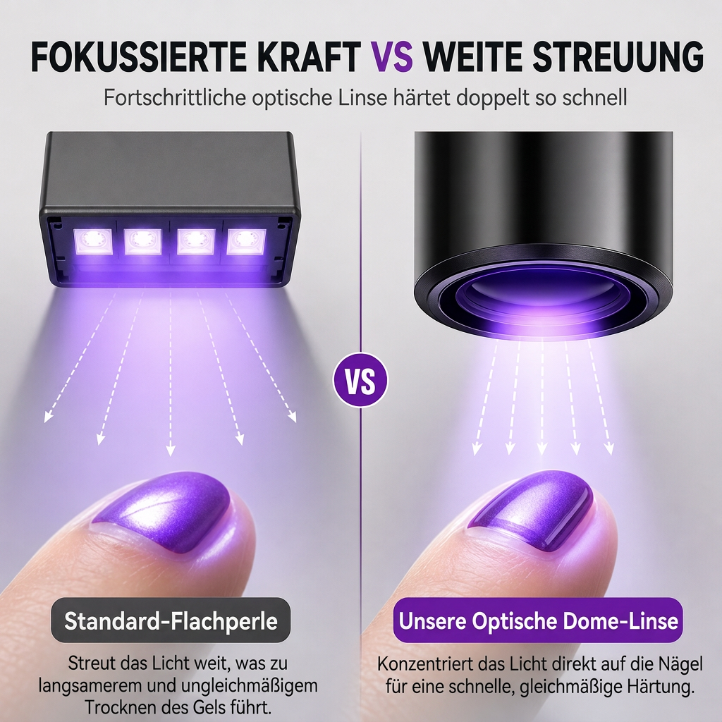 💥 50 % Rabatt ! Tragbare UV-Nagellampe – Schnelle Härtung, salonreife Nägel! 💅 Kabellos aufladbar, punktgenau fokussiert, kompaktes Stiftdesign