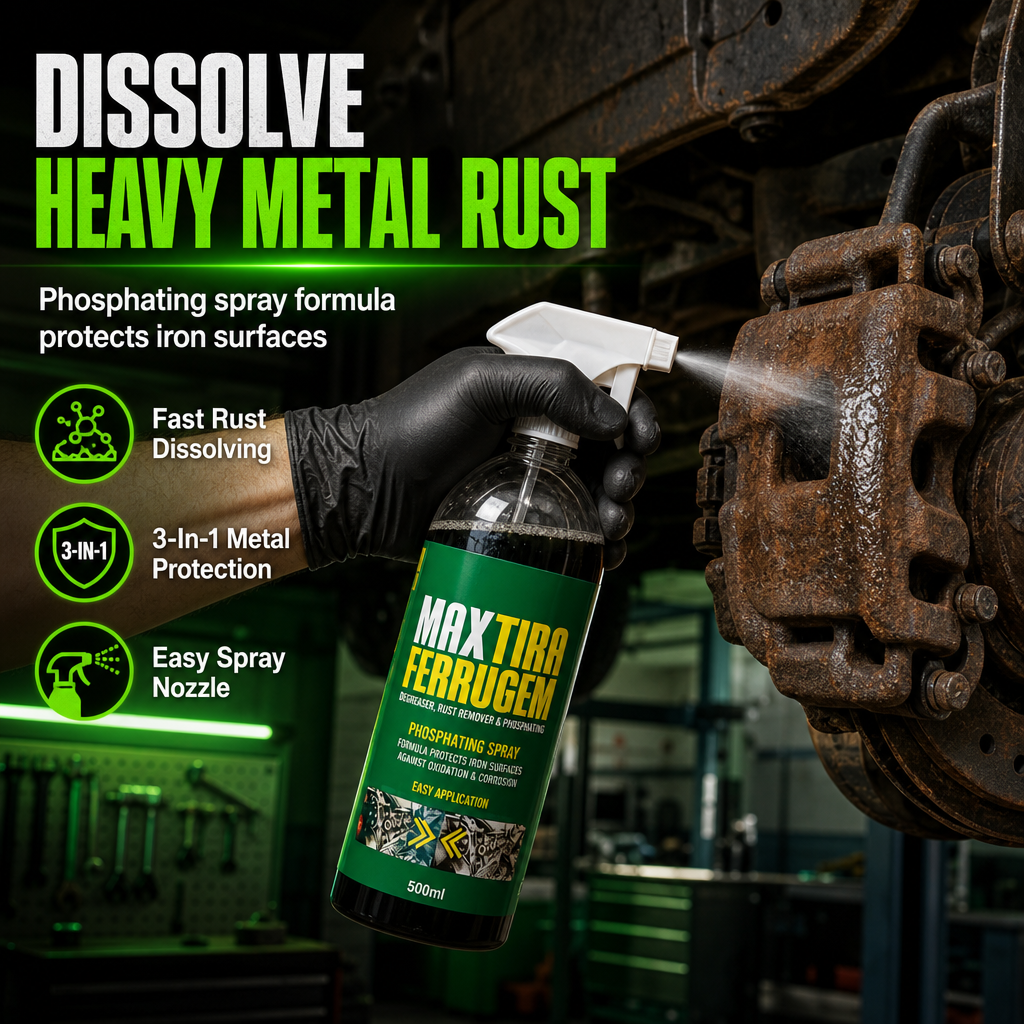 💧 50 % Rabatt ! 3-in-1 Rostentferner & Rostschutz Spray – Rost gelöst, Metall wie neu! 🛡️ Löst hartnäckigen Rost, stoppt Korrosion, bildet Schutzfilm
