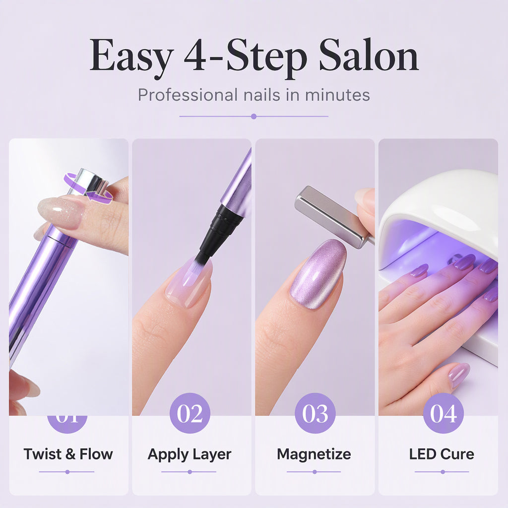 💎 50 % Rabatt ! Magnetischer Cat-Eye Gel-Nagellackstift – Salon-Nägel im Handumdrehen! ✨ Präziser Drehmechanismus, sofortiger Magnet-Effekt, splitterfest 💅