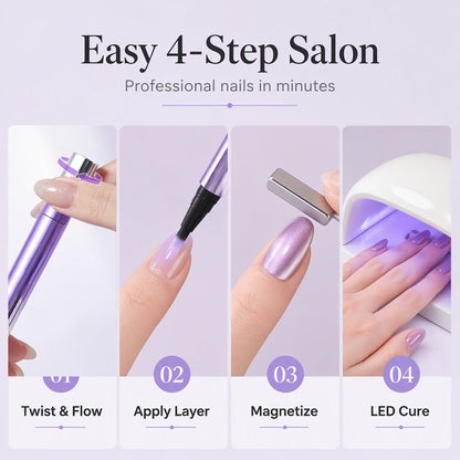 💎 50 % Rabatt ! Magnetischer Cat-Eye Gel-Nagellackstift – Salon-Nägel im Handumdrehen! ✨ Präziser Drehmechanismus, sofortiger Magnet-Effekt, splitterfest 💅