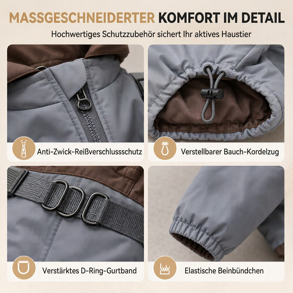 🐶 50% RABATT! 🧥 Wattierter Hundemantel – Wasserdicht & winddicht für Herbst/Winter ✨