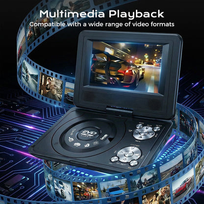 🎉 50 % Rabatt !📀7.8-Zoll-tragbarer DVD-/EVD-Player mit Spielefunktion