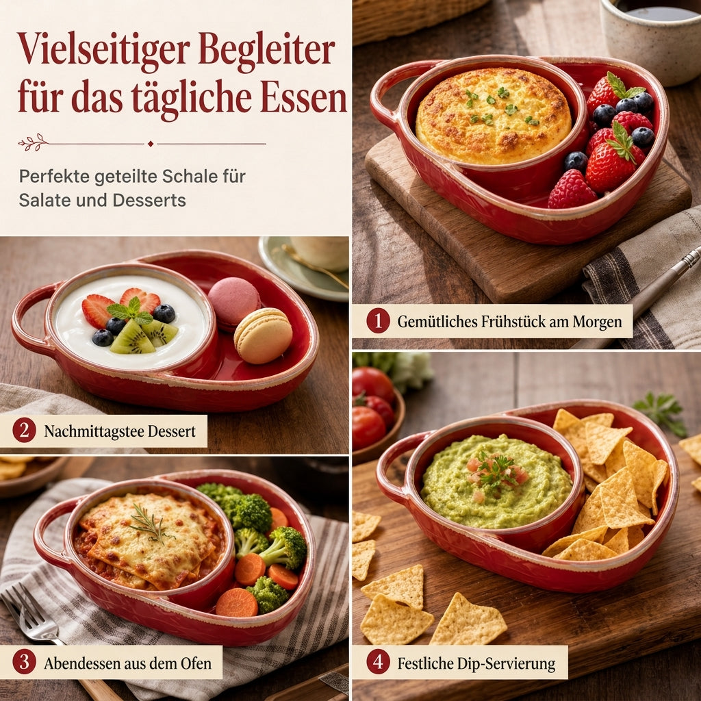 🍽️ 50% RABATT! ✨ Retro Keramik-Auflaufform – Mit einzelnem Griff ✨
