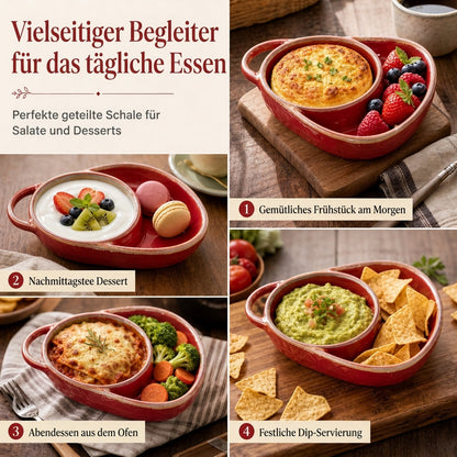 🍽️ 50% RABATT! ✨ Retro Keramik-Auflaufform – Mit einzelnem Griff ✨