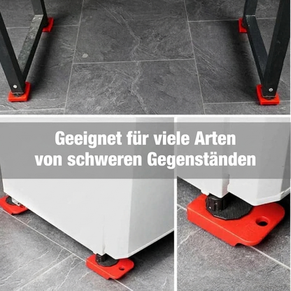 🛋️ 50 % RABATT JETZT! 🔄 Möbelheber & Umzugswerkzeug-Set, 4er-Pack – 360° Gleitscheiben & ergonomisches Heben ohne Rückenbelastung 💪