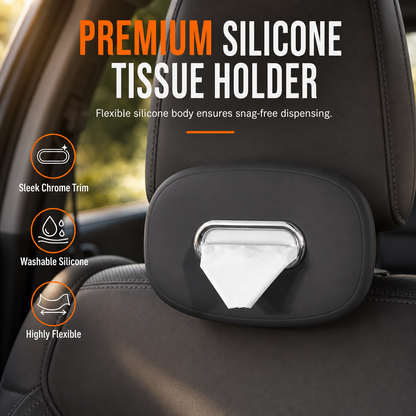 🧻  50 % Rabatt ! 🚘Silikon Auto Taschentuchhalter – Immer griffbereit, voller Komfort! 🚗 Flexibel aufhängbar, mühelose Einhand-Entnahme, 100 % waschbar