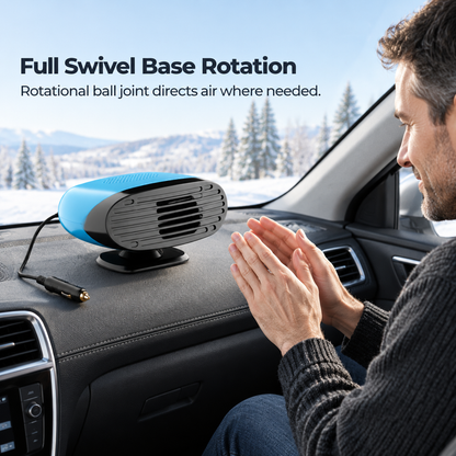 🚗 50 % Rabatt ! Auto-Heizlüfter & Scheiben-Defroster – Schluss mit Beschlag! ❄️ Gezielte Wärme, 360° drehbarer Fuß, 12V/24V 💨