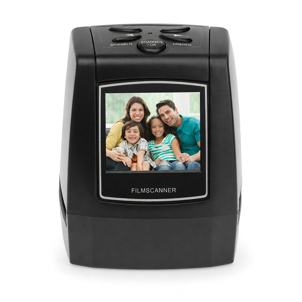 📢📢50% RABATT !!⏰Tragbarer 35mm 135mm Filmscanner mit 2,36-Zoll-LCD-Bildschirm für Negative und Dias
