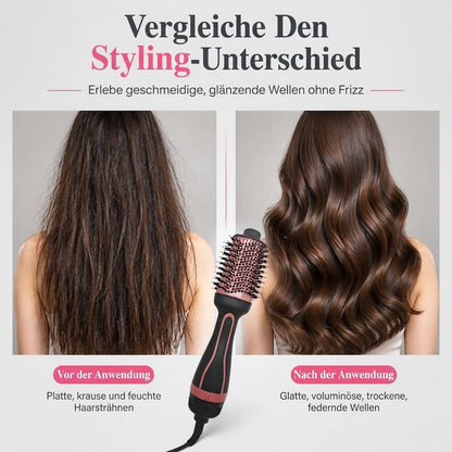 ⏳50% RABATT⏰Multifunktionaler Haartrockner-Bürste und Heißluft-Styler zum Glätten und Locken von nassem und trockenem Haar