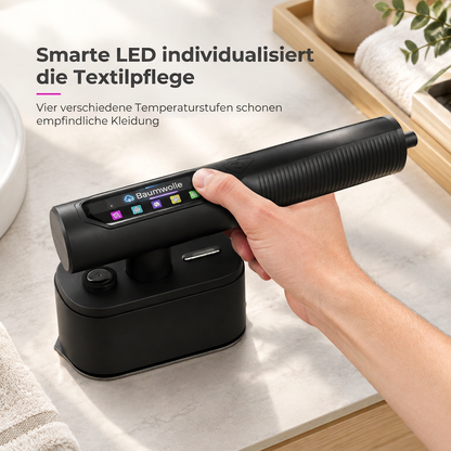 👔50 % Rabatt ! Hand-Dampfbügeleisen Tragbar – Faltenfrei in Sekunden, überall wie neu! 💨 Trocken- & Nassbügeln, starker Tiefendampf, smarte LED-Stufen