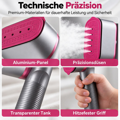 👔50 % Rabatt ! Hand-Dampfbügeleisen Tragbar – Faltenfrei in Sekunden, überall wie neu! 💨 Trocken- & Nassbügeln, starker Tiefendampf, smarte LED-Stufen