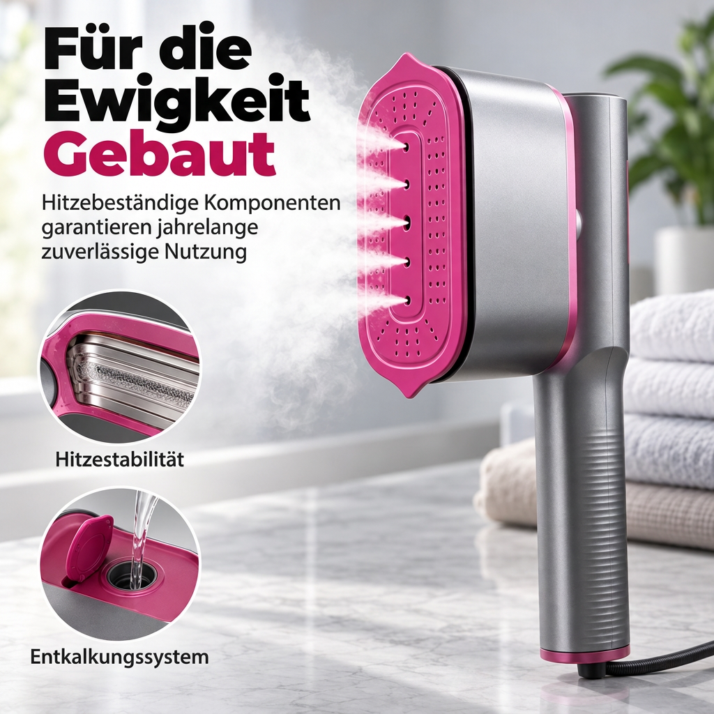👔50 % Rabatt ! Hand-Dampfbügeleisen Tragbar – Faltenfrei in Sekunden, überall wie neu! 💨 Trocken- & Nassbügeln, starker Tiefendampf, smarte LED-Stufen
