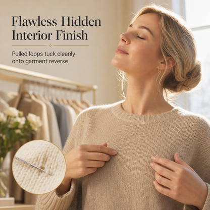 🔥 Kaufe 2, erhalte 1 GRATIS!Reparieren Sie beschädigte Strickwaren im Handumdrehen! 25-teiliges Set gerändelter Reparaturnadeln