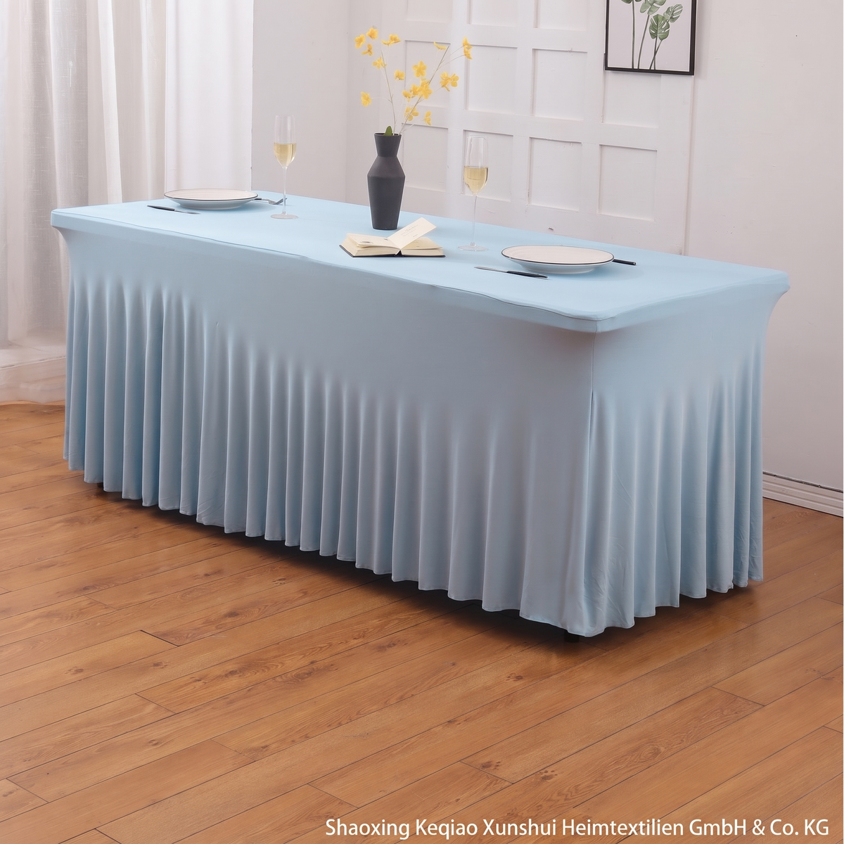 ✨ 50 % Rabatt ! Eleganter Plissee-Tischrock – Verwandelt jeden Tisch im Nu! 🎀 Blitzschnell montiert, knitterarm, verdeckt Stauraum