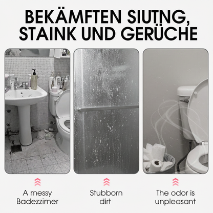 🥳HEISSER ANGEBOT 2026🥳💞ÜBER 50.000 VERKAUFT!🚿✨ 50 % RABATT! Mehrzweck-Badezimmerreiniger-Spray – Löst Kalk- und Seifenrückstände schnell auf. Kein mühsames Schrubben – einfach aufsprühen und abwischen für streifenfreien Glanz! 🧼💨