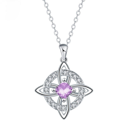 🔥 50 % Rabatt! Unisex-Halskette mit Hexenknoten-Anhänger – Symbol für Glück & Verbundenheit ✨📿 Langlebiges Kupfer, vielseitiger Stil für jeden Look, 12 Monatsdesigns zur Auswahl