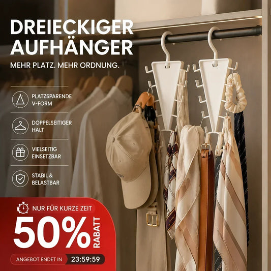 🔥Sonderangebot 50% RABATT!-50% RABATT! 👗Mehrfunktionaler dreieckiger Kleiderschrank-Organizer