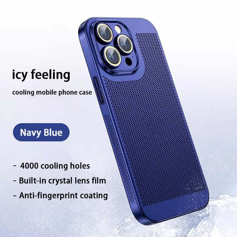 Neue Wärmeableitung Plating Fine Hole Protector Telefon Fall(hot)