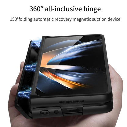Suitable For Samsung Zfold3/Zfold4 Handyhülle mit flachem Scharnier und faltbarer galvanisierter Linse