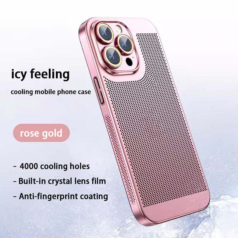 Neue Wärmeableitung Plating Fine Hole Protector Telefon Fall(hot)