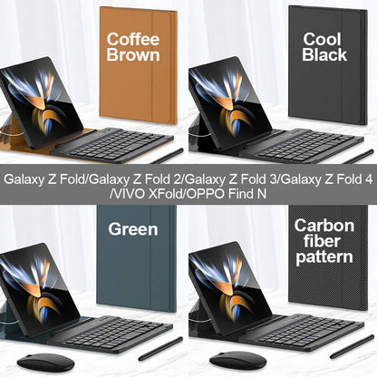 Kabellose Bluetooth-Tastatur mit Ledertasche für Samsung(Kostenloser Versand)