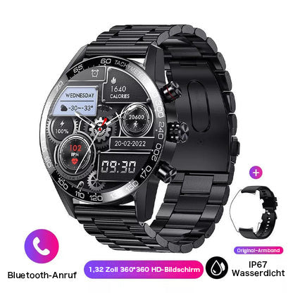 2024 NEUE SMARTWATCH BENUTZERDEFINIERTES ZIFFERBLATT, SPORT WASSERDICHT BLUETOOTH  ANRUF SMARTWATCH ECG+PPG