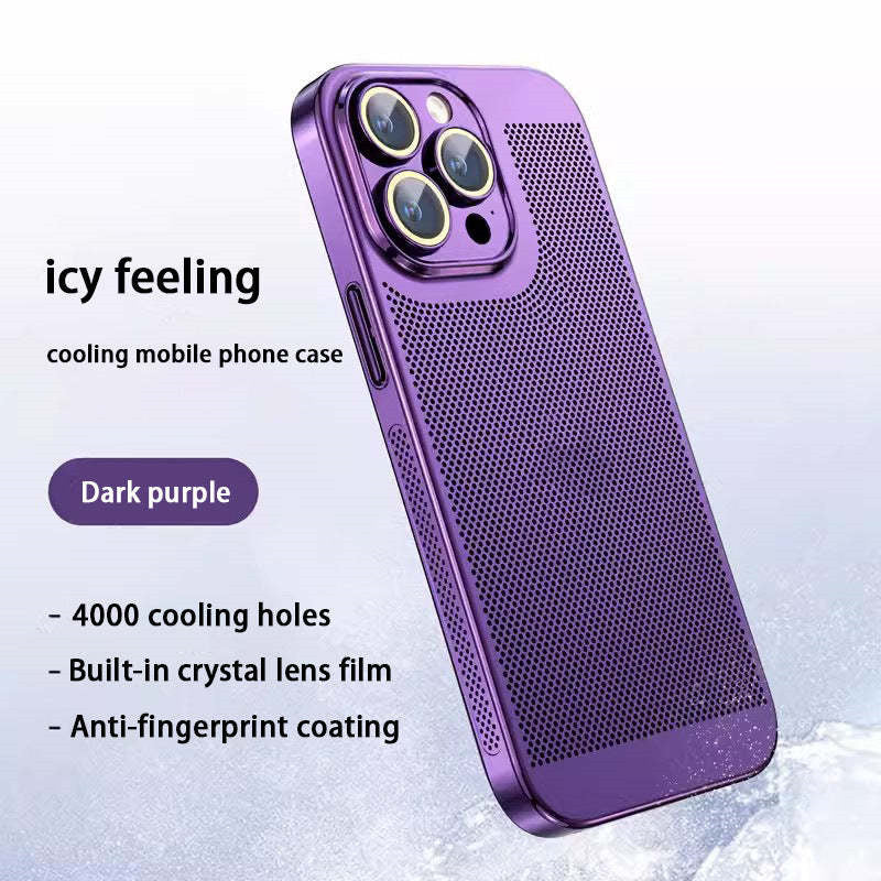 Neue Wärmeableitung Plating Fine Hole Protector Telefon Fall(hot)