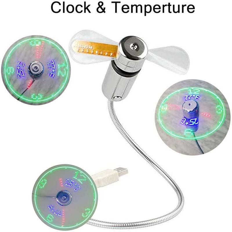 USB-Ventilator LED-Uhrenlicht（MEHR KAUFEN MEHR SPAREN）