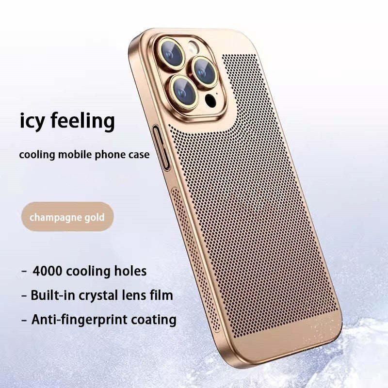 Neue Wärmeableitung Plating Fine Hole Protector Telefon Fall(hot)