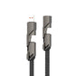 🔥🔥4-in-1 flaches, geflochtenes Anti-Tangle-Ladekabel mit Klettverschluss🔥🔥（Kaufen Sie einen, erhalten Sie einen gratis）